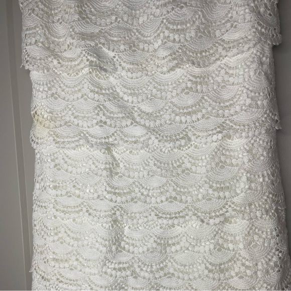 White House Black Market White Lace Sleeveless Dress - Picture 2 of 4
